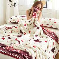冬季珊瑚法兰绒毛毯加厚保暖床单单人双人学生宿舍小被子午睡毯子