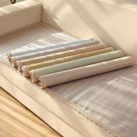 沙发垫夏天凉席垫防滑藤席冰丝坐垫夏季沙发垫子现代组合坐垫全包