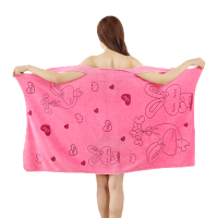 百变可穿浴巾女浴袍比纯棉吸水柔软裹胸大毛巾浴裙浴衣