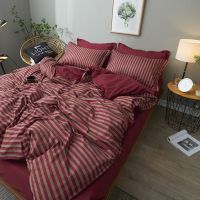 ins网红床上用品四件套双人床单1.8米单人被套1.5学生宿舍三件套4