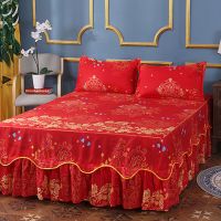 低价跑量双边床裙床罩单件席梦思保护罩床单床笠席梦思保护罩