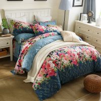 全棉四件套秋冬加厚斜纹磨毛4件套纯棉被套床上用品