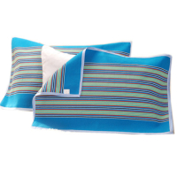 正宗老粗布枕巾一对条纹加厚加大加密单人情侣一对装48*75cm