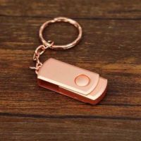 电脑两用128g手机16g/32g/64g/车载优盘金属汽车高速u盘|玫瑰金 64G