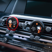 史努比正版 创意车载手机支架 出风口车载重力支架 汽车导航支撑