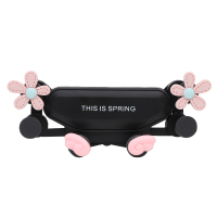 车载重力手机支架汽车用创意卡扣式通用车内出风口车上导航支撑架