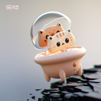 朵心猫猫胶囊充电宝飞船萌宠应急可爱迷你小猫移动电源小夜灯超萌同款猫咪苹果专用网红女喵星人便携喵咪