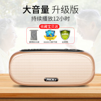 老人收音机新款便携式随身听音响小型迷你音乐播放器多功能老年人听唱机听书听歌唱歌评书录音充电插|土豪金标配(升级版) 标配