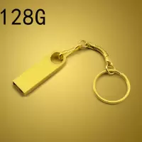 防水优盘16g/车载dj128g高速安卓金属64g金属u盘手机电脑两用|金属款香槟金 金属款64G[送梯形转接头挂绳]