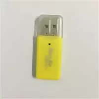 tf卡读卡器内存卡迷你超小读卡器u盘sd车载sd卡手机读卡器读卡器|读卡器黄色1个 USB2.0