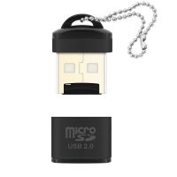 高速车载读卡器二合一e21电脑手机多功能读卡器相机tfsd卡|E31金属TF卡读卡器/黑色送挂链 USB2.0