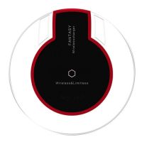 水晶无线手机通用qi三星安卓发射器充电器快充无线充电器苹果x|黑底座+type-c接收器