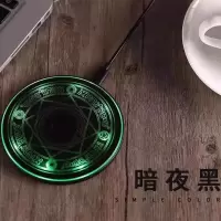 通用充电苹果8/xmax快接收器魔法阵无线充电器充安卓手机|暗夜黑 苹果接收器