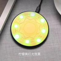 通用充电苹果8/xmax快接收器魔法阵无线充电器充安卓手机|柠檬黄01款式 魔法阵+安卓正向接收器
