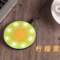 同款魔法阵无线无线充快充iphonex/8充电器手机通用|柠檬黄 单个苹果接收器(不包含无线充)