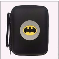 卡通可爱2.5寸移动硬盘包数码收纳包耳机线充电宝数据线零钱卡包|黑色-蝙蝠侠 内尺寸13*8.3厘米