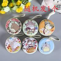 卡通数据线马口铁零钱包迷你便携圆形拉链耳机包硬币钥匙收纳包盒|龙猫/随机发1个