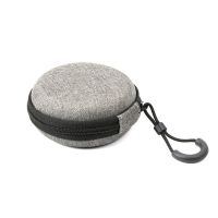 耳机收纳包数据线充电器盒子大小迷你便携袋硬盘数码收纳盒零钱包|灰色 方包