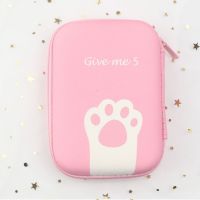 可爱卡通多功能收纳包充电器保护包零钱硬币数据线耳机包|粉爪