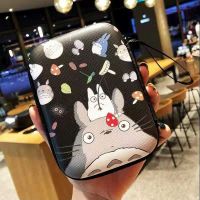 可爱卡通移动硬盘电源数据线充电器收纳盒耳机零钱收纳袋便携包|黑色龙猫收纳盒 就送理线器随机发()