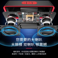 无线蓝牙音箱低音炮双喇叭大音量收钱提示手机小音响便携式迷你小型二维码语音播报器车载3d环绕家用户外插卡
