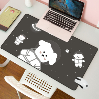 人气卡通小熊大号鼠标垫 少女心宿舍书桌垫 写字台胶垫键盘垫订制