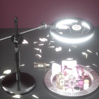 手机俯拍支架补光灯桌面拍摄防抖神器开箱视频美食拍照手机架