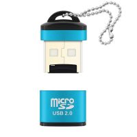 读卡器相机e21二合一多功能高速车载读卡器tfsd卡电脑手机|E31金属TF卡读卡器/蓝色送挂链 USB2.0