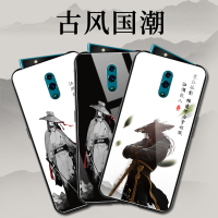 opporeno手机壳玻璃钢化江湖故人reno变焦版保护套全包防摔中国墨剑客武侠寒江孤影人reno十倍硅胶软
