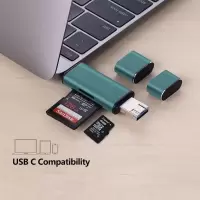 读卡器a57a59sr11plus多功能内存卡oppor15r17otg车载|草木绿 读卡器2.0