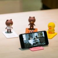 硅胶小黄鸭支架桌面布朗熊手机支撑架同款卡通