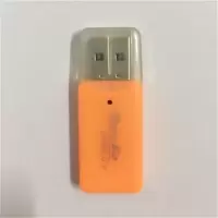 读卡器读卡器读卡器sd卡手机tf卡sd车载读卡器u盘迷你超小内存卡|读卡器桔色2个 USB2.0