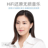 耳塞扁头苹果x耳机/11/手机适用lightniiphone/i6/xsmax6s/xriphone7plus/8入耳式