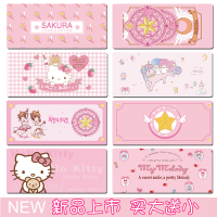 美少女心可爱卡通女生粉色小布朗办公电脑超大码防水鼠标垫