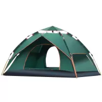 探险者(Tan Xian Zhe) 弹簧全自动户外帐篷 3-4人野营帐篷 TXZ-0002 墨绿色