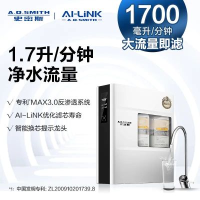 A.O.史密斯专利MAX3.0反渗透净水机R1700FWI