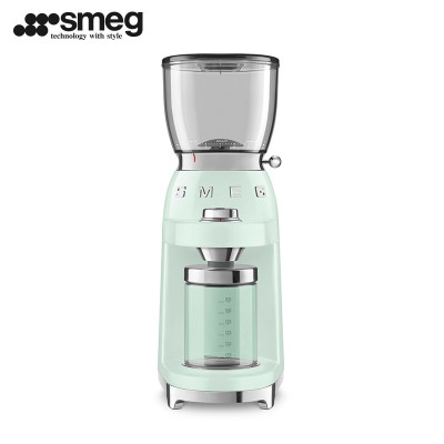 SMEG意大利进口 电动磨豆机 咖啡豆研磨机 咖啡机磨豆磨粉机CGF01 粉绿色