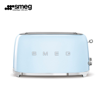 SMEG斯麦格 意大利进口 复古烤面包机四片式 多士炉 早餐机三文治吐司机不锈钢家用 浅蓝色