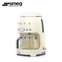 SMEG意大利进口 美式咖啡机家用 滴漏式咖啡壶自动保温咖啡泡茶两用1.4L DCF02多色可选 奶油色