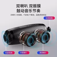 无线蓝牙音箱超重低音炮大音量收款语音提示迷你七彩灯电脑小音响