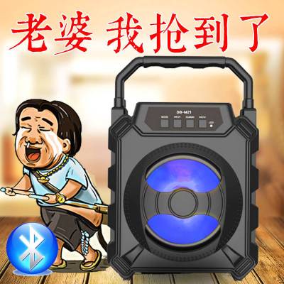 蓝牙音响手提无线户外插卡小型广场舞便携式大音量彩灯音箱低音炮