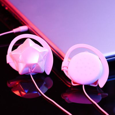 通用手机耳机线oppo华为vivo挂耳式可爱运动k歌耳麦重低音耳机
