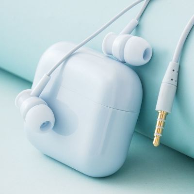 耳机通用华为 vivo oppo学生少女入耳式带麦高音质手机耳机线