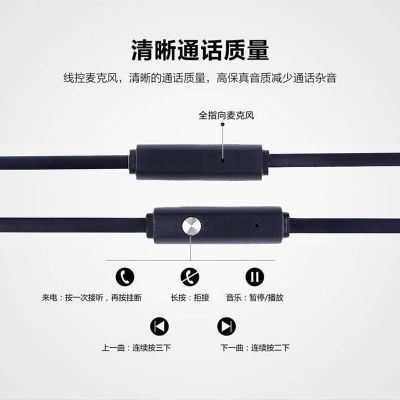 重低音手机耳机有线安卓苹果通用男女耳塞式挂耳运动款入耳式耳麦