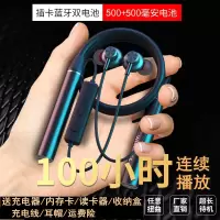 蓝牙耳机无线双耳超长待机可插卡颈挂式运动华为oppo苹果vivo通用