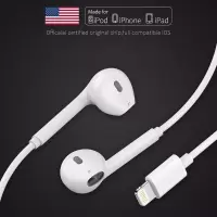 苹果7扁头耳机iphone8/x/xr/11/max游戏吃鸡k歌高音质通用入耳式