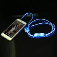 发光耳机闪光led耳机跑夜入耳式游戏耳机荧光耳机安卓通用耳
