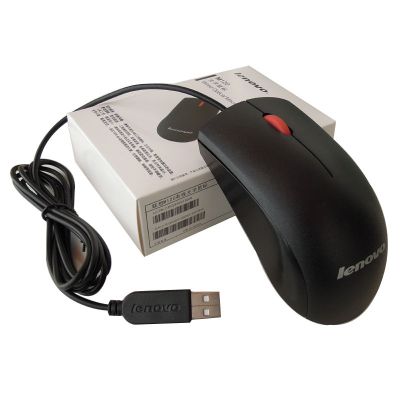 鼠标m120静音电脑台式商用笔记本家用有线游戏办公usb大红点