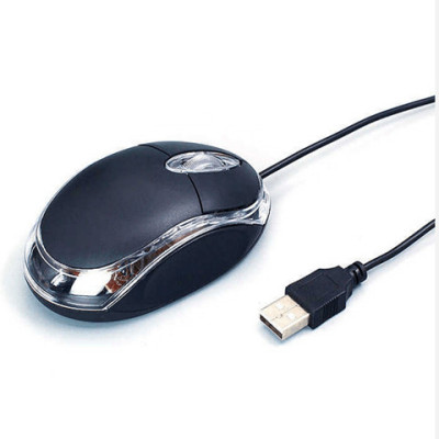 小光电惠普鼠标发光有线鼠标usb口电脑通用办公家用小巧鼠标