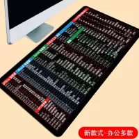 加厚办公ps cad ppt excel常用快捷键鼠标垫超大号电脑桌垫键盘垫